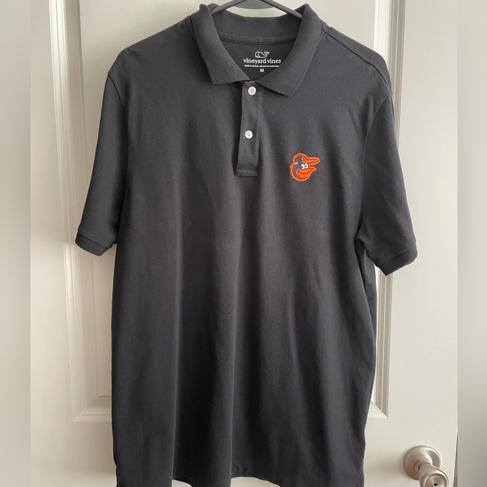 Vineyard Vines Black Orioles Polo